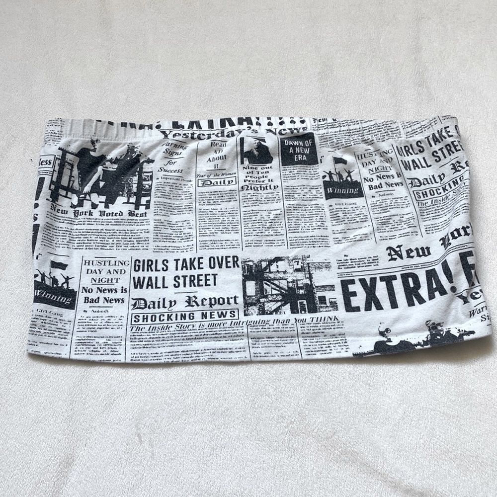 Newspaper tube top